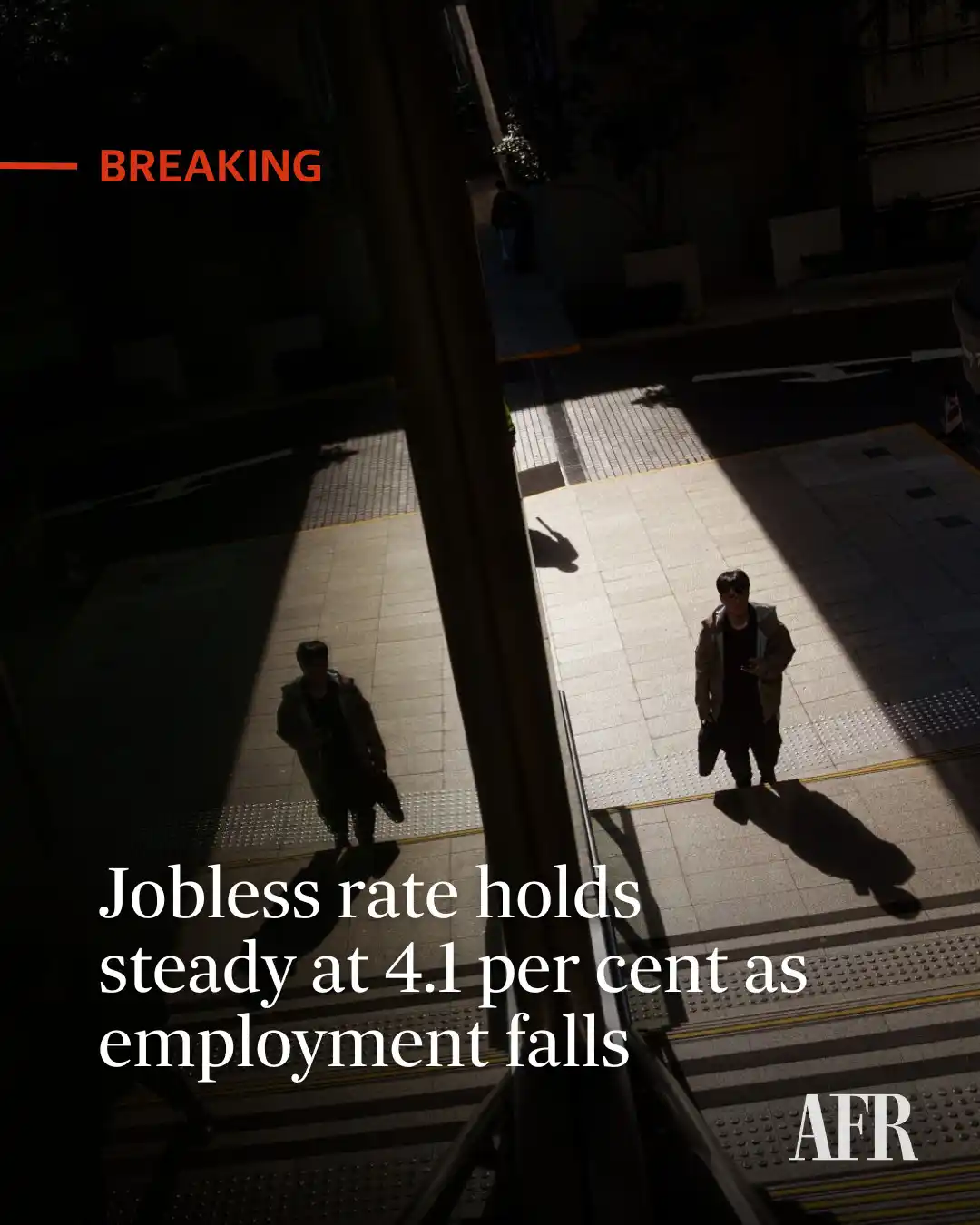 Image from The Australian Financial Review: Australian employment fell by 2,500 in May, undershooting forecasts of...