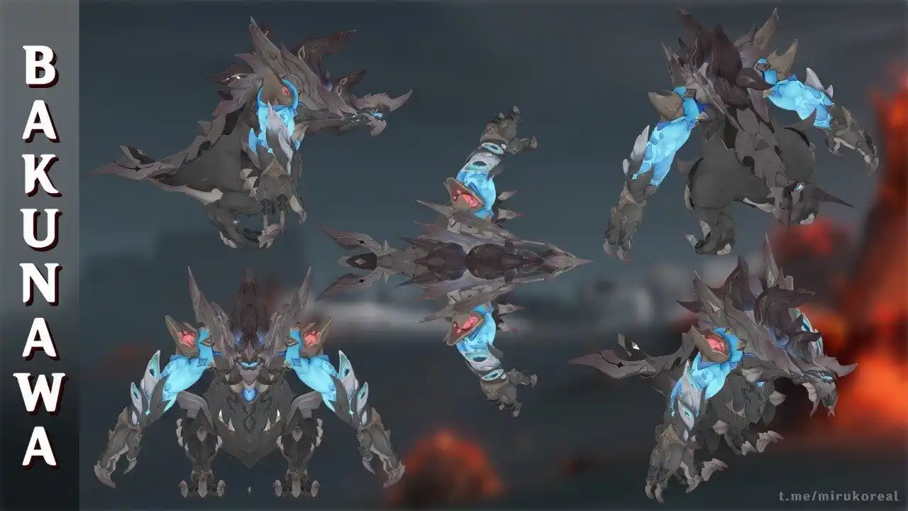 Image from 𝐆𝐞𝐧𝐬𝐡𝐢𝐧 𝐁𝐫𝐚𝐬𝐢𝐥 ༉‧₊˚✧ Leak e noticias!!: Bakunawa Render (WQ boss) *via Miruko*...