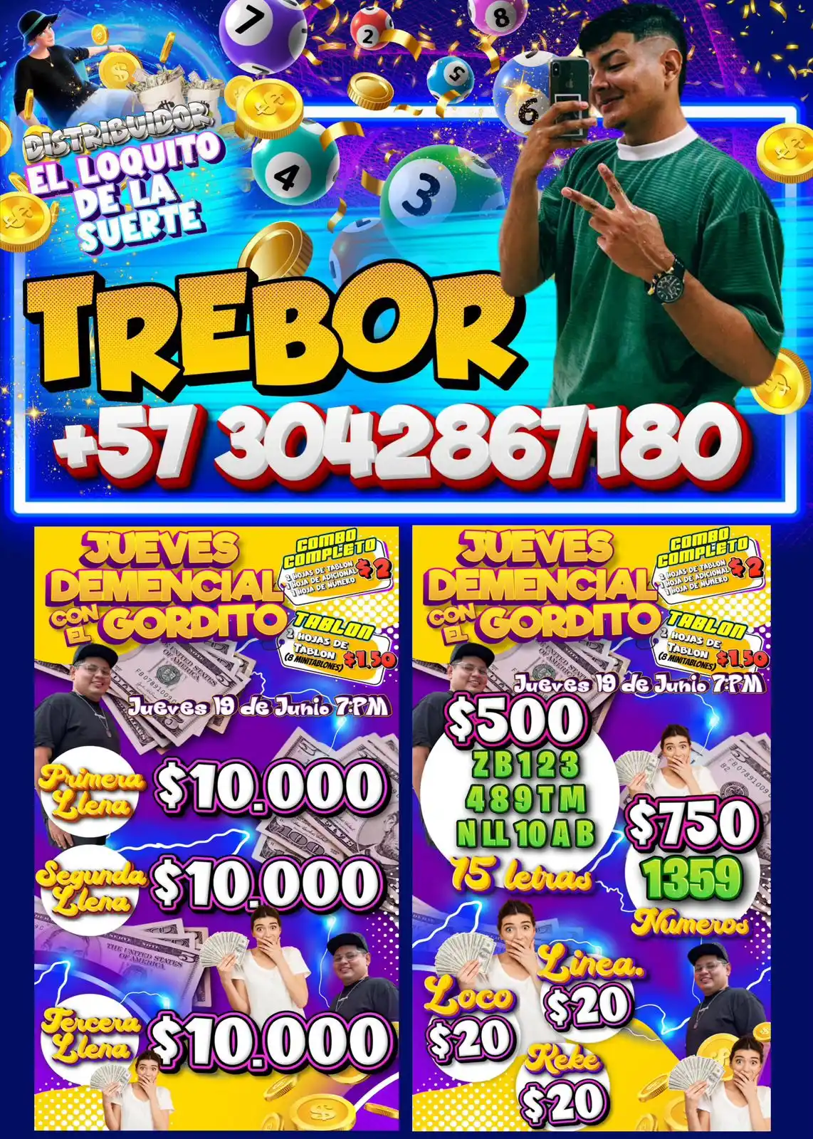 Image from BINGO GORDITO DE LA SUERTE 🍀: 🍀BIENVENIDO🍀 wa.me/573042867180 •🍀SOY TREBOR, TU GUARDA DE LA SUER...