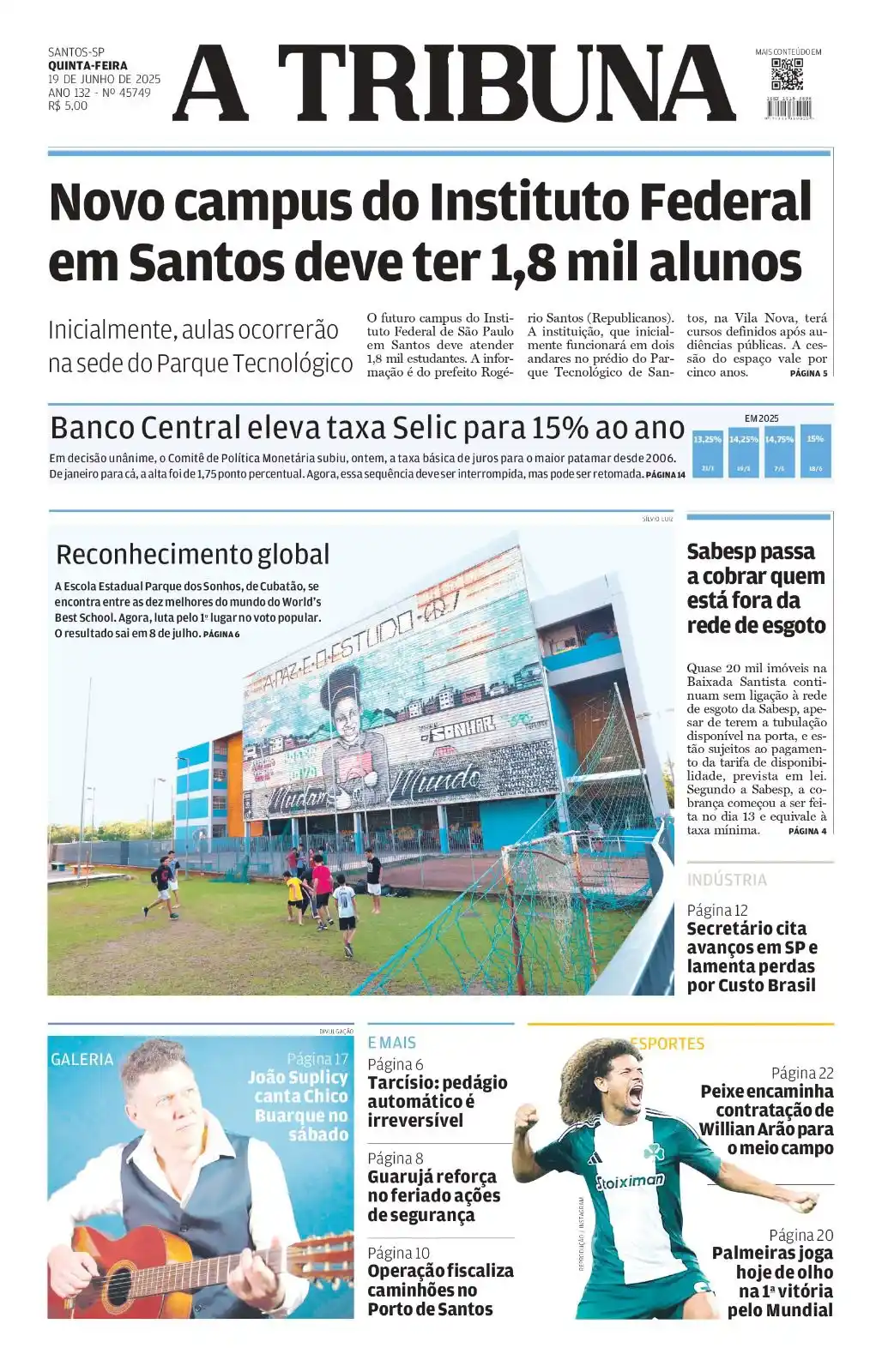 Image from A Tribuna: Bom dia! 😃 - 👨‍🎓 Novo campus do Instituto Federal em Santos deve te...