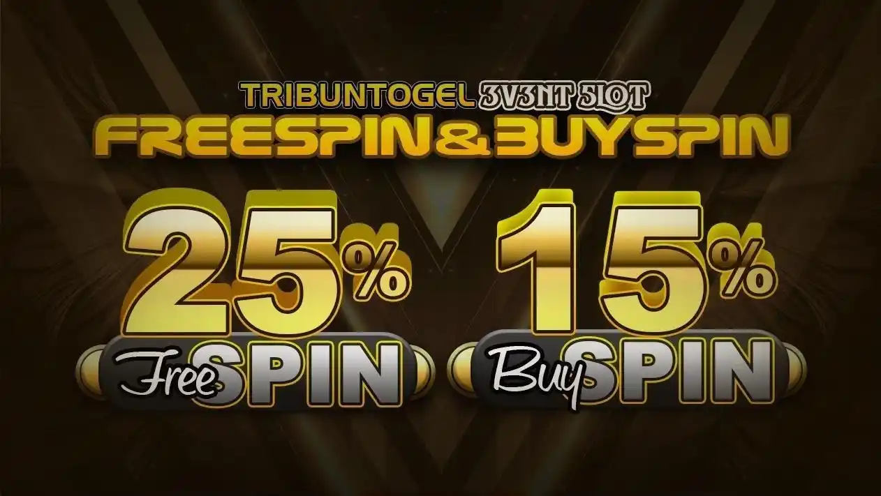 Image from TRIBUNTOGEL: ♦BONUS FREESPIN MURNI 25% & BUY FREESPIN 15%♦  ♦ Hanya Berlaku untuk P...
