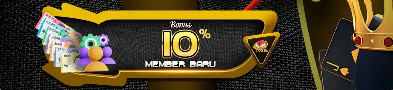 Image from TRIBUNTOGEL: BONUS NEW MEMBER TRIBUNTOGEL 10%  ♦ Wajib diklaim melalui WA , paling ...