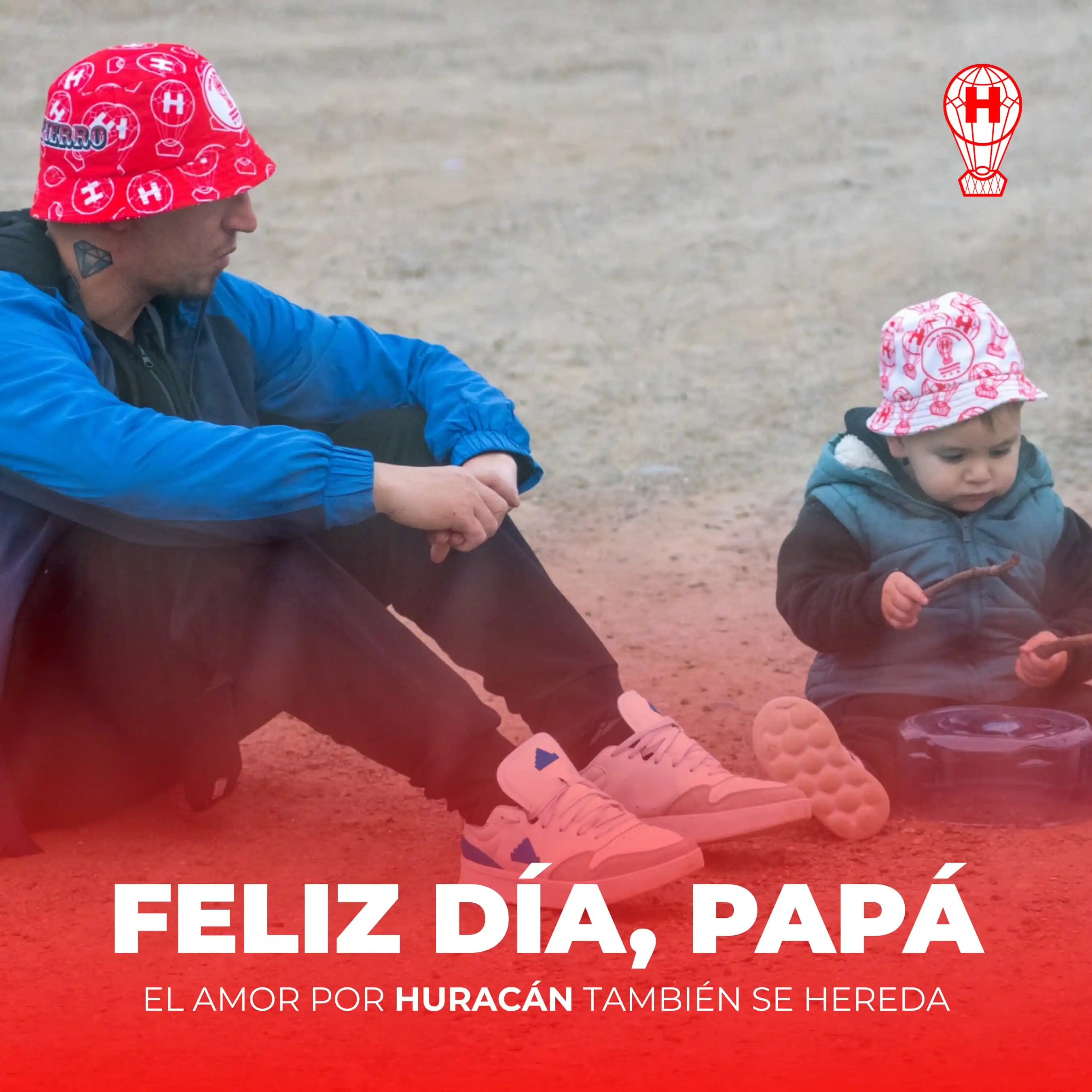 Image from Huracán de Comodoro: El legado mas grande: ser de Huracán 🎈 ¡Feliz día, papá! ❤️ <a clas...