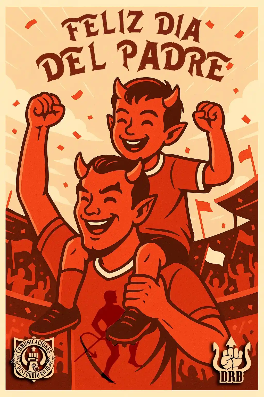 Image from Disturbio Rojo Colombia✊🏾👹⚽: _Feliz día del Padre para todos los escarlatas del mundo. Hoy lo ganam...