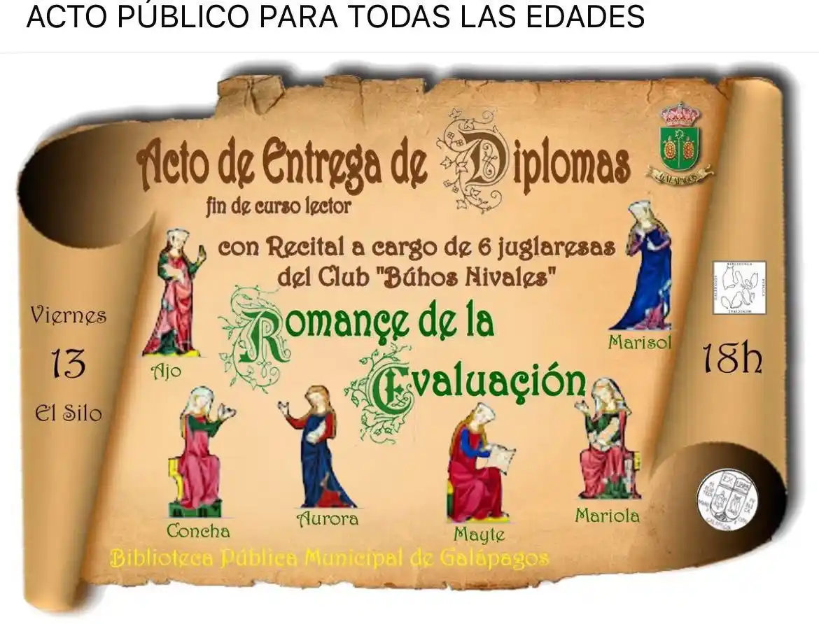 Image from Ayuntamiento De Galápagos: Fin de semana con distintas actividades. Viernes, acto público en el S...