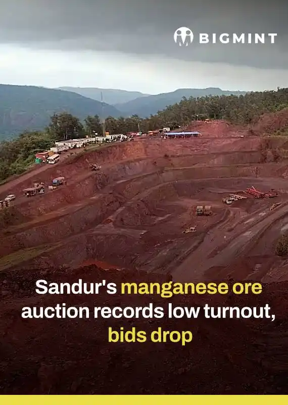 Image from BigMint: *India: Sandur's manganese ore auction records low turnout, bids drop*...