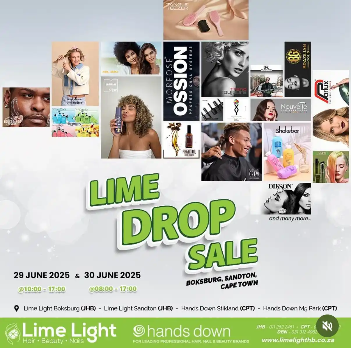 Image from Lime Light Hair & Beauty Channel: LIME DROP SALE – 29 - 30 JUNE 2025! 🎉  Join us for 2 days of live hai...