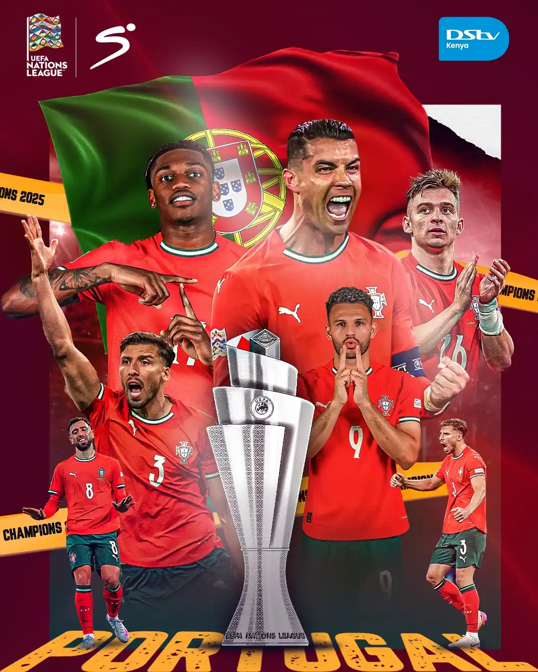 Image from DStv Kenya: *🏆 NATIONS LEAGUE WINNERS '25 🇵🇹🙌*     <a class="text-blue-500 hov...
