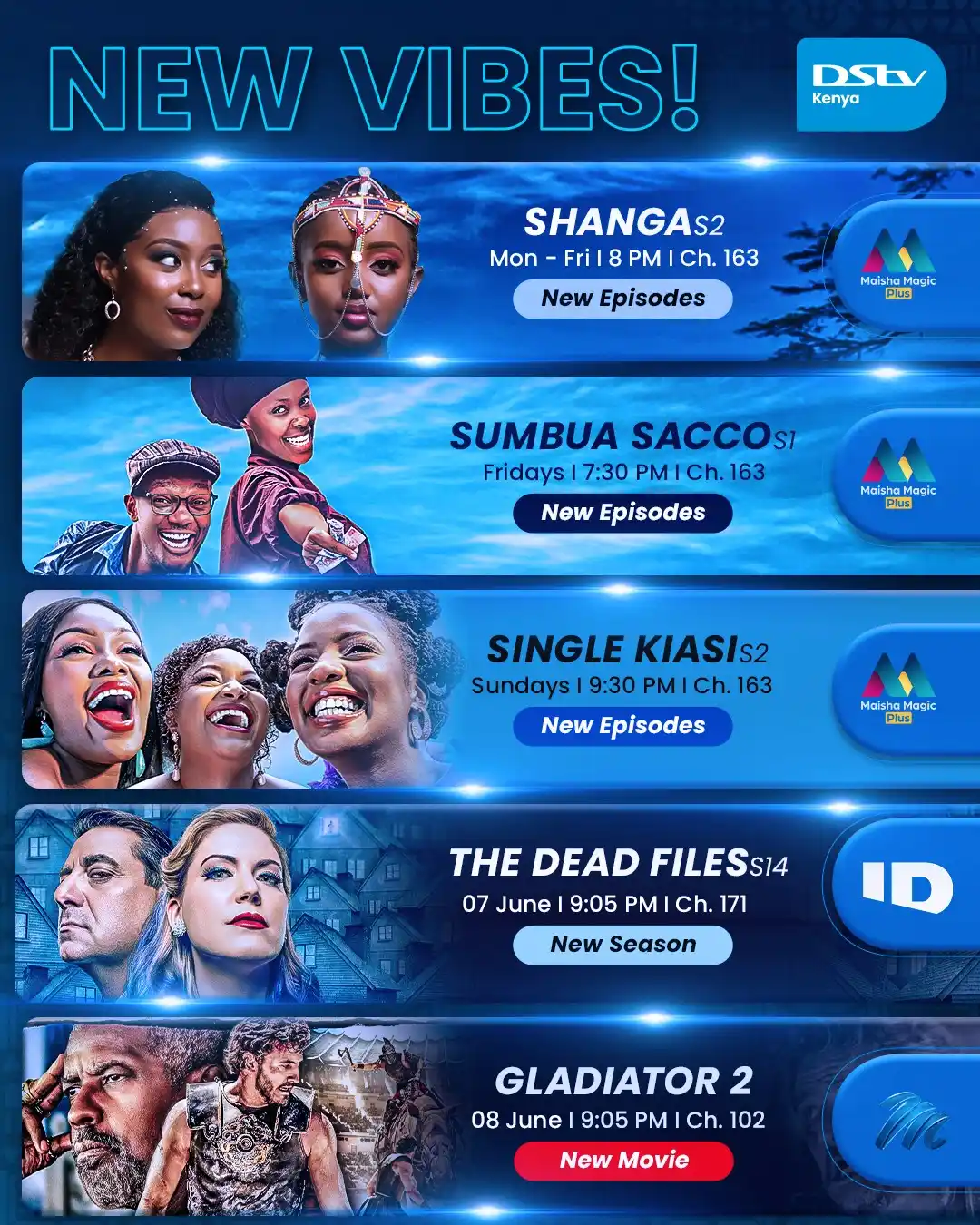 Image from DStv Kenya: *🚨Nonstop entertainment Lined Up for you 🎬🔥 — New Vibes for you thi...