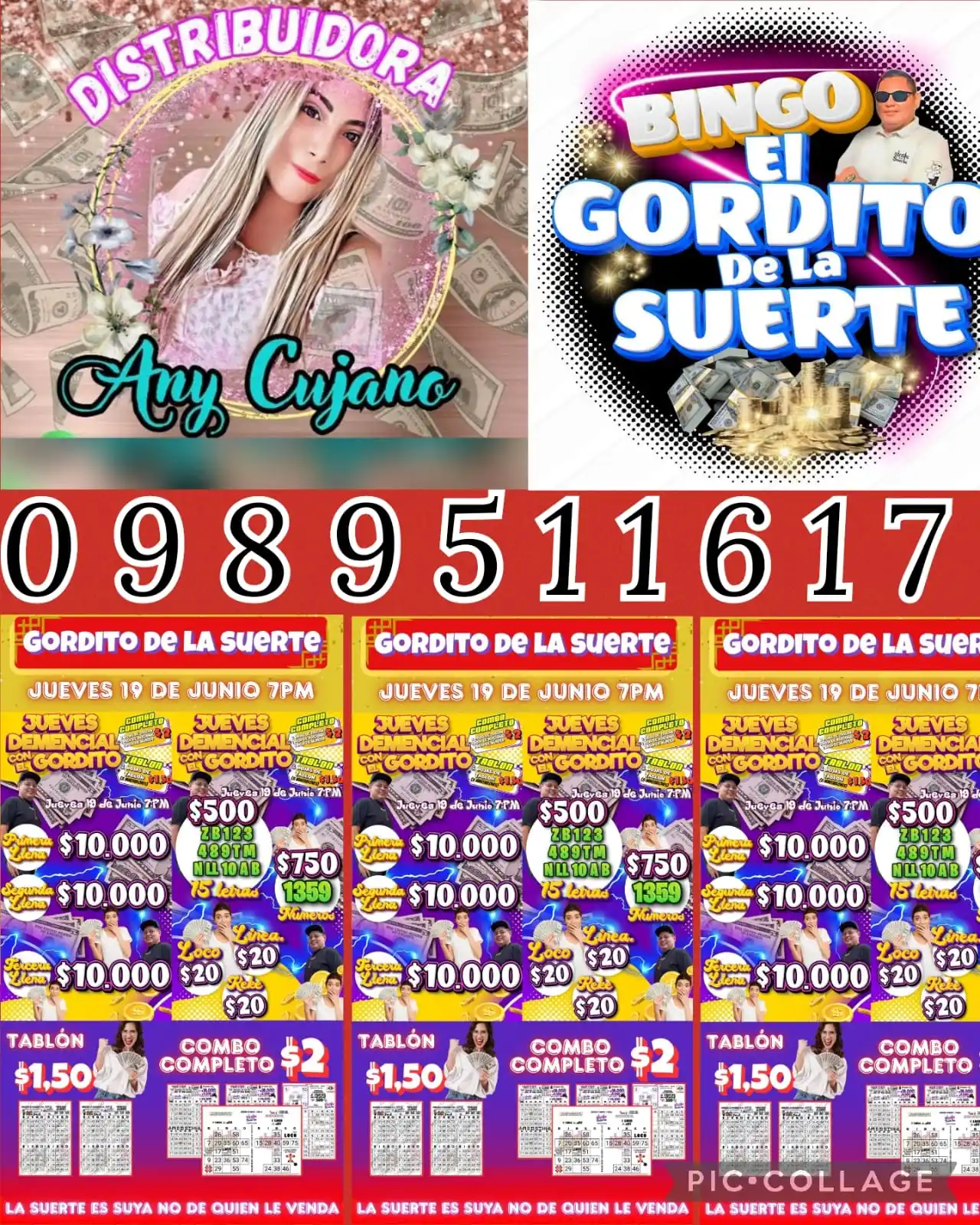 Image from BINGO GORDITO DE LA SUERTE 🍀: Para pedidos del bingo del gordito  prueba tu suerte conmigo Distribui...