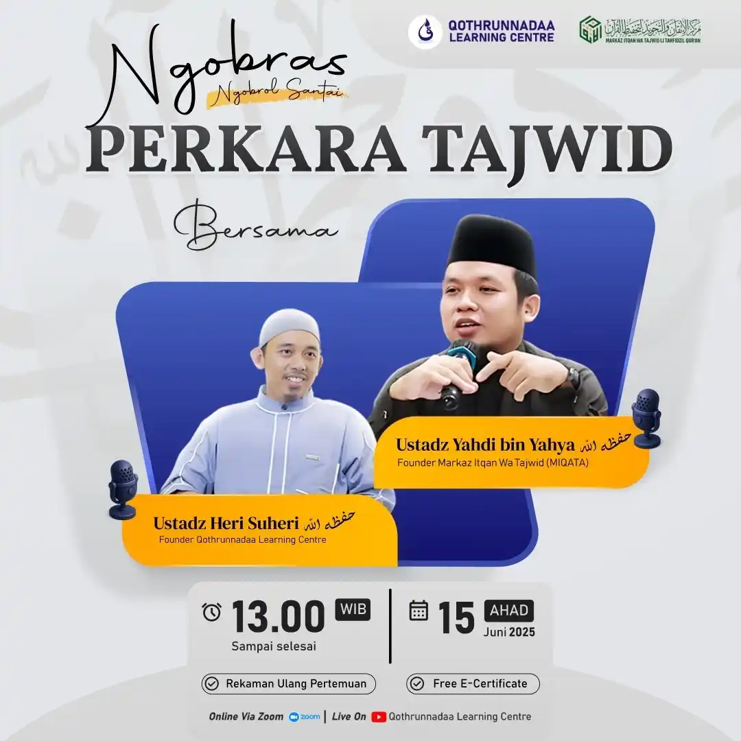 Image from Qothrunnadaa Learning Centre: *Pernah bingung pas baca Qur’an, suaranya tiba-tiba naik turun kayak “...