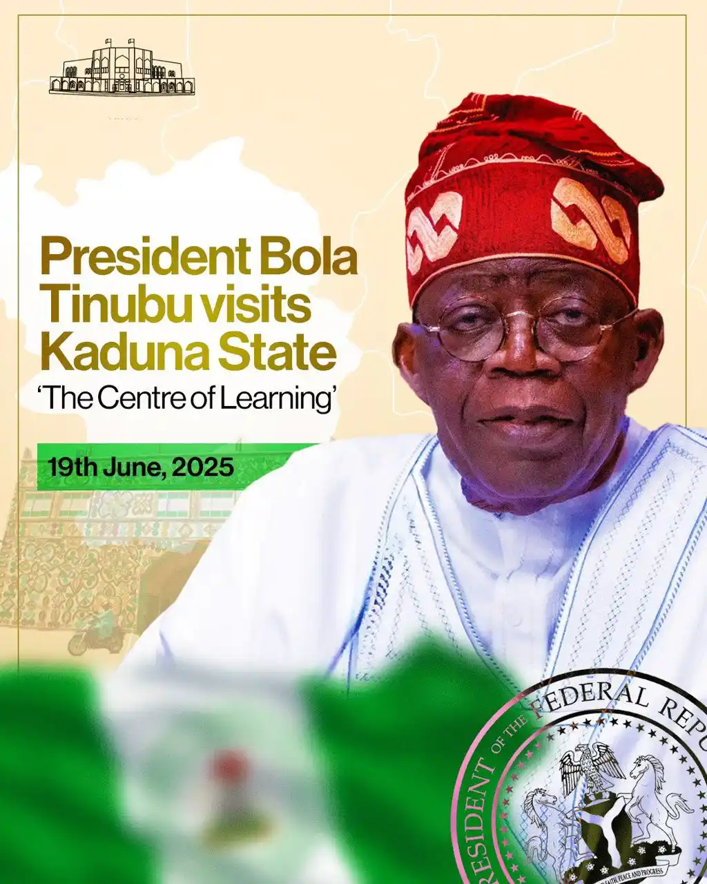 Image from Statehouse NG (The Aso Villa): PRESIDENT TINUBU IN KADUNA: DELIVERING ON THE RENEWED HOPE AGENDA Pre...