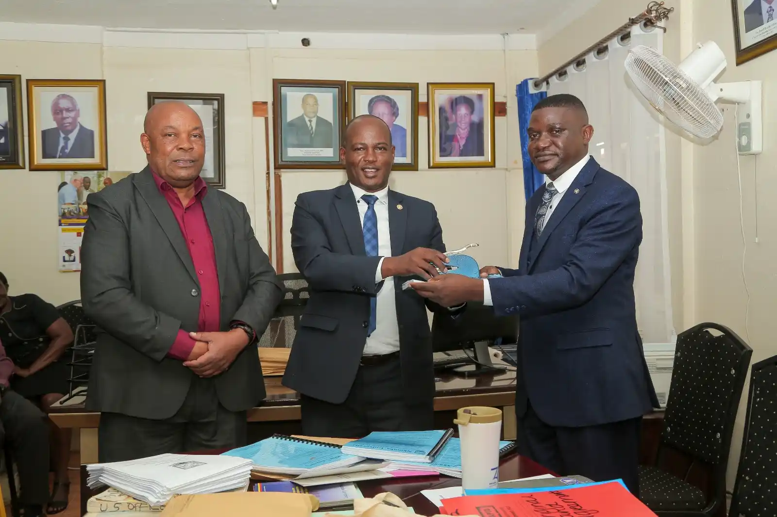Image from Nkumba University: Today, Prof. Francis Kasekende officially handed over the office of th...