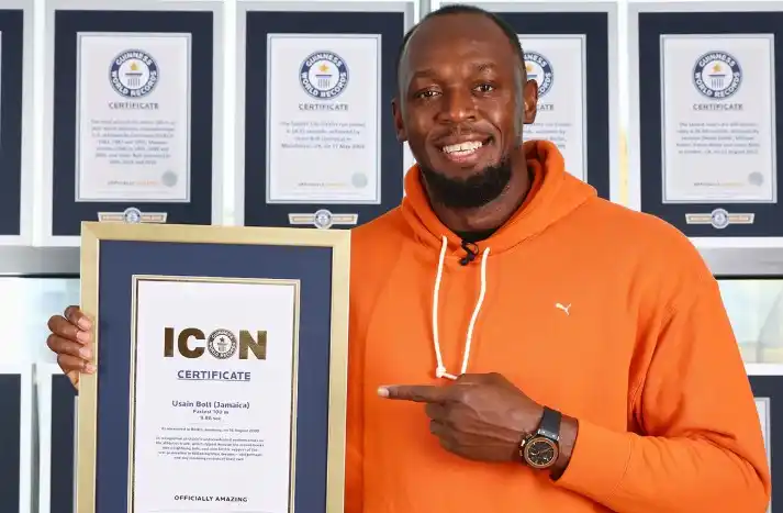 Image from Pulse Sports Kenya : *Usain Bolt Sends Inspirational Message After Recognition as Icon By G...