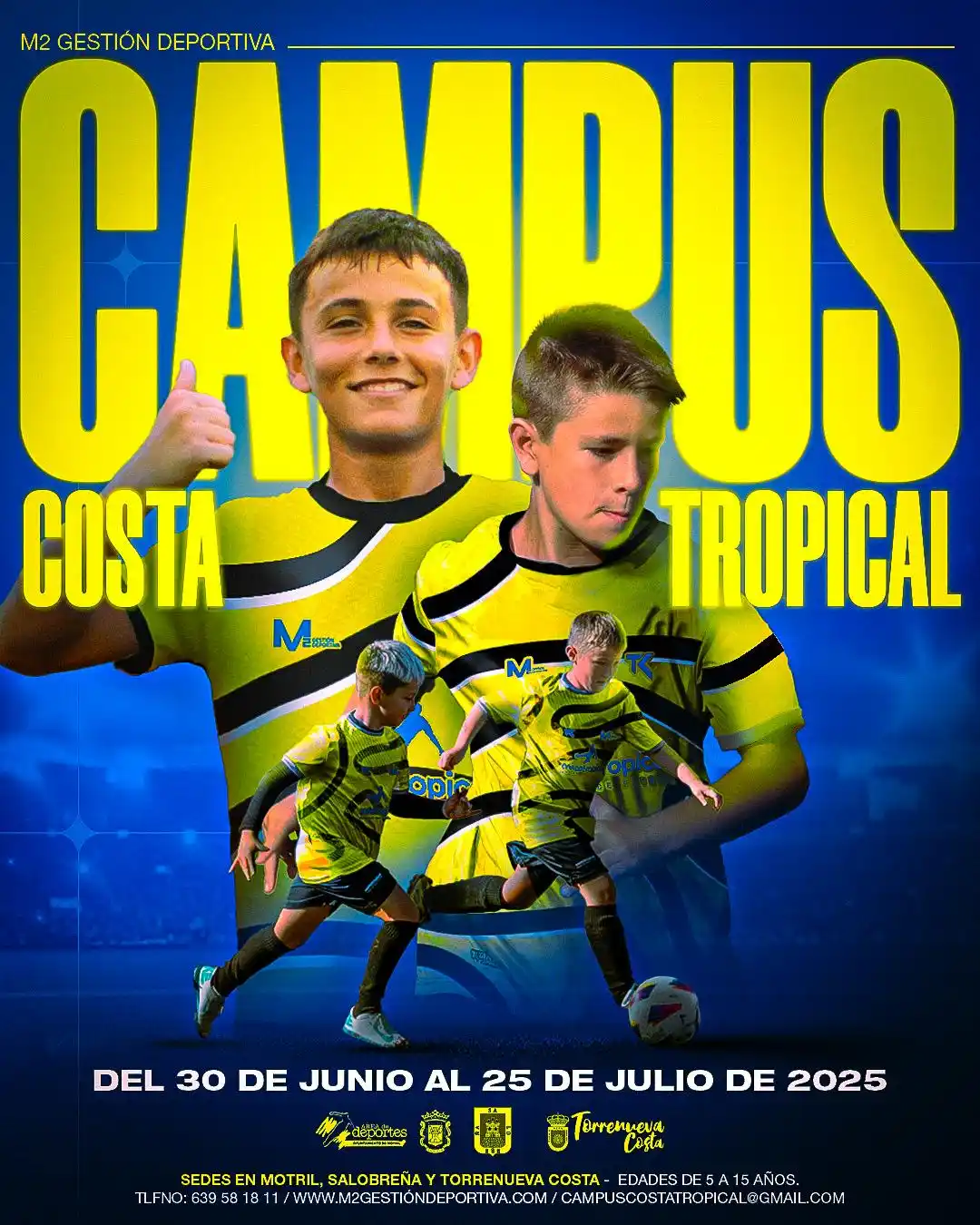 Image from Ayuntamiento de Motril: ⚽ 11ª edición del Campus de Fútbol Costa Tropical. 🗓️ Del 30 de juni...