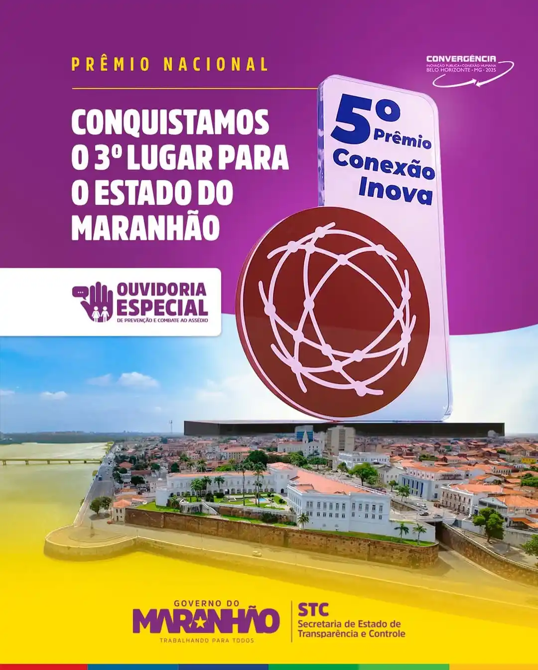 Image from Governo do Maranhão: 🏆 A OESPA É DESTAQUE NACIONAL! 🤩  💜🤚🏼A Ouvidoria Especializada de...