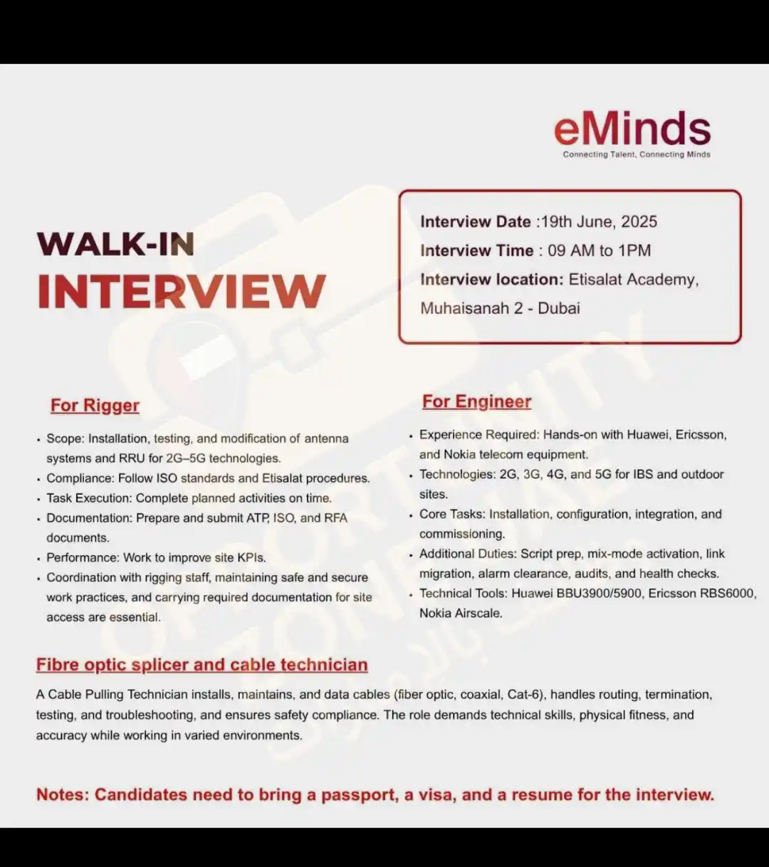 Image from وظفني،معاك: 🚨 إعلان عن مقابلات توظيف مباشرة (Walk-in Interview) 📍 الموقع: دبي  �...