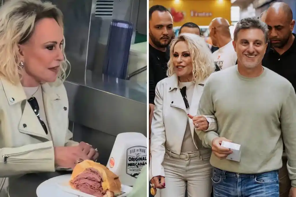 Image from Famosos, Novelas, Realities e Muito Mais | F5: *Ana Maria Braga come o famoso sanduíche de mortadela com Luciano Huck...