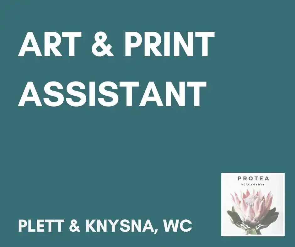 Image from Advertise Jobs/Werk: Art & Print Assistant / Store Manager Plettenberg Bay / Knysna, WC R 1...