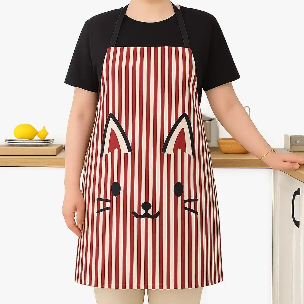 Image from 99Wholesale: Cat Print Kitchen Apron *AT JUST RS.129/-* *SHOP NOW* https://99whole...