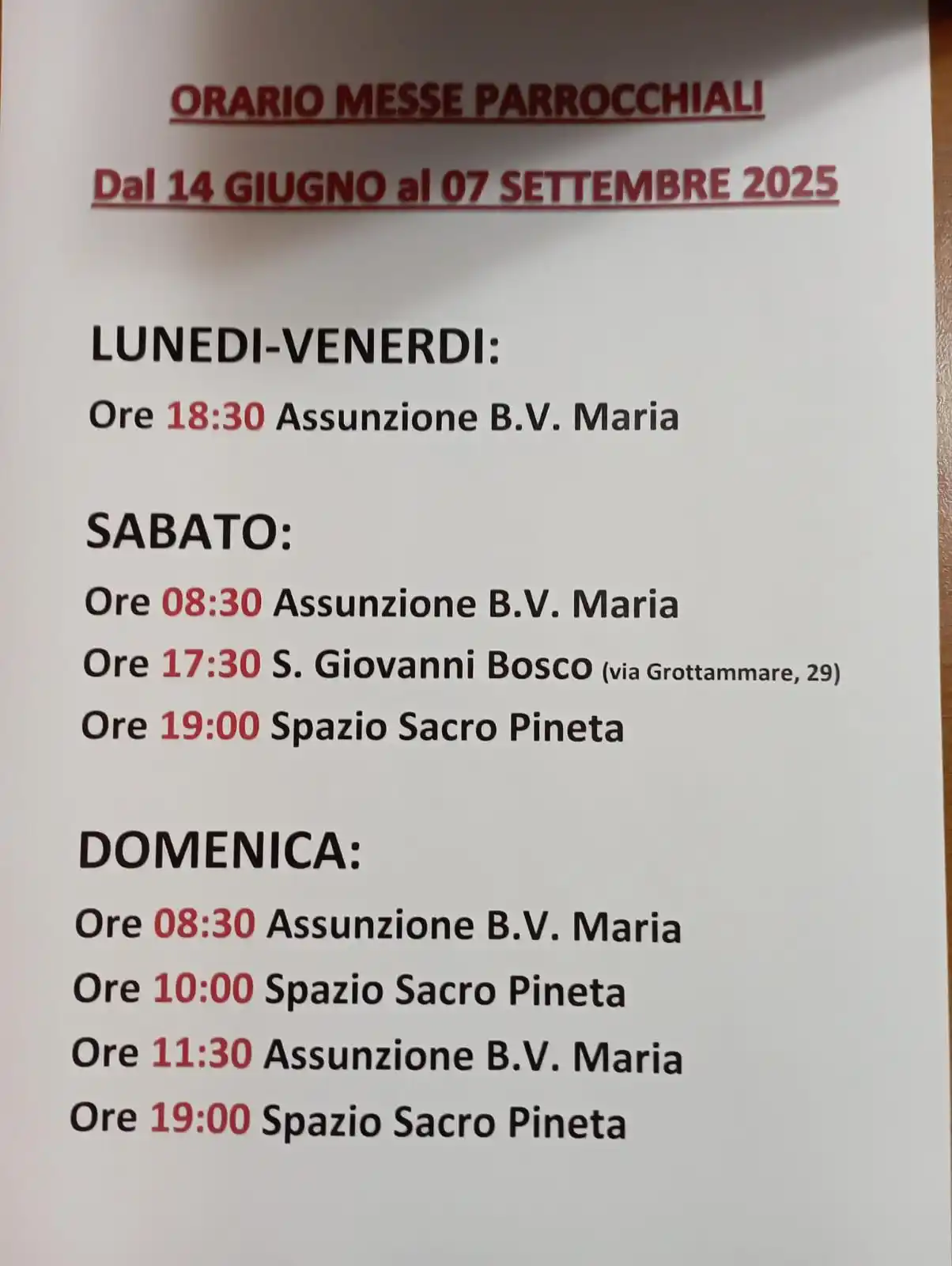 Parrocchia Fregene post