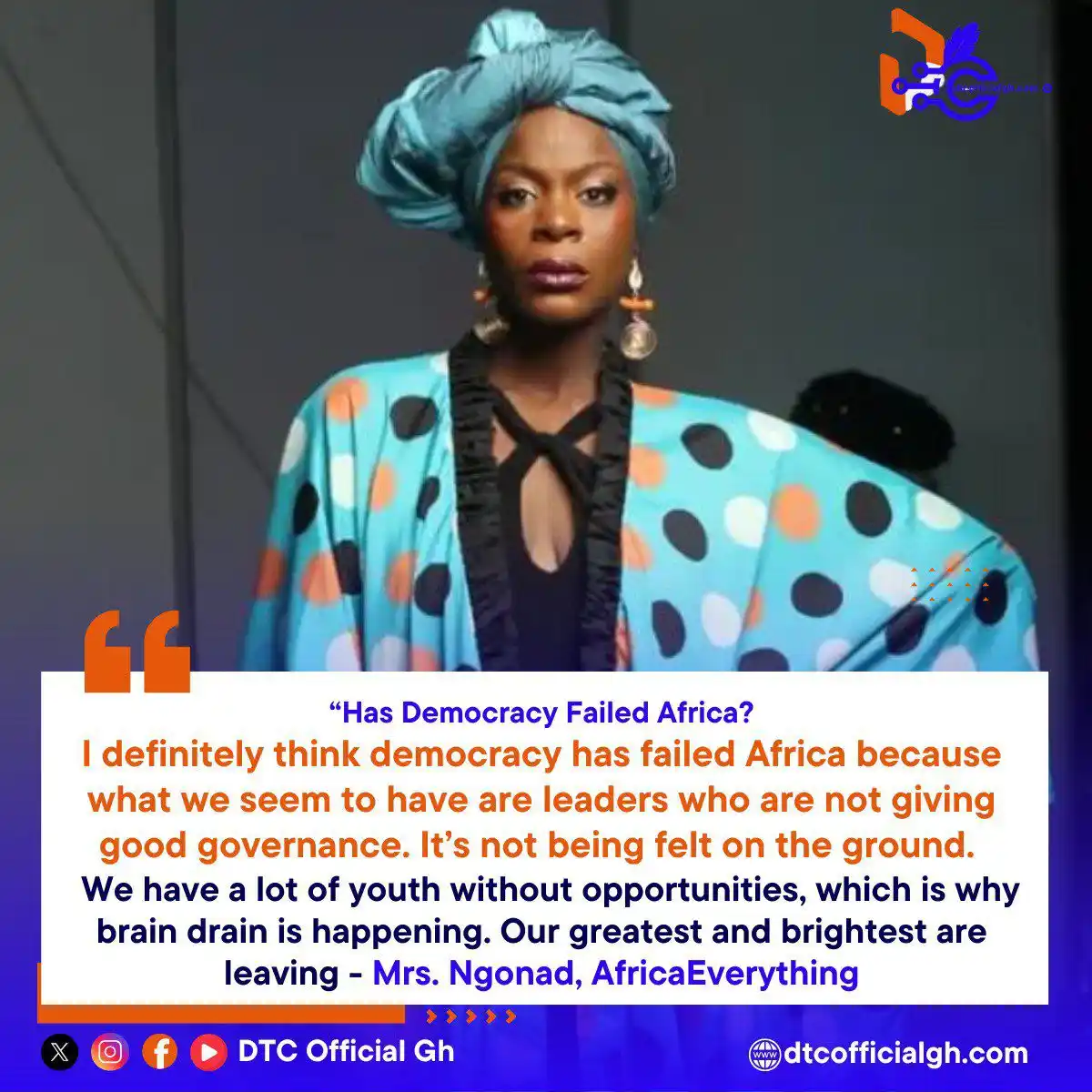 Image from DTC Official Gh: Decades after independence, many nations still grapple with governance...