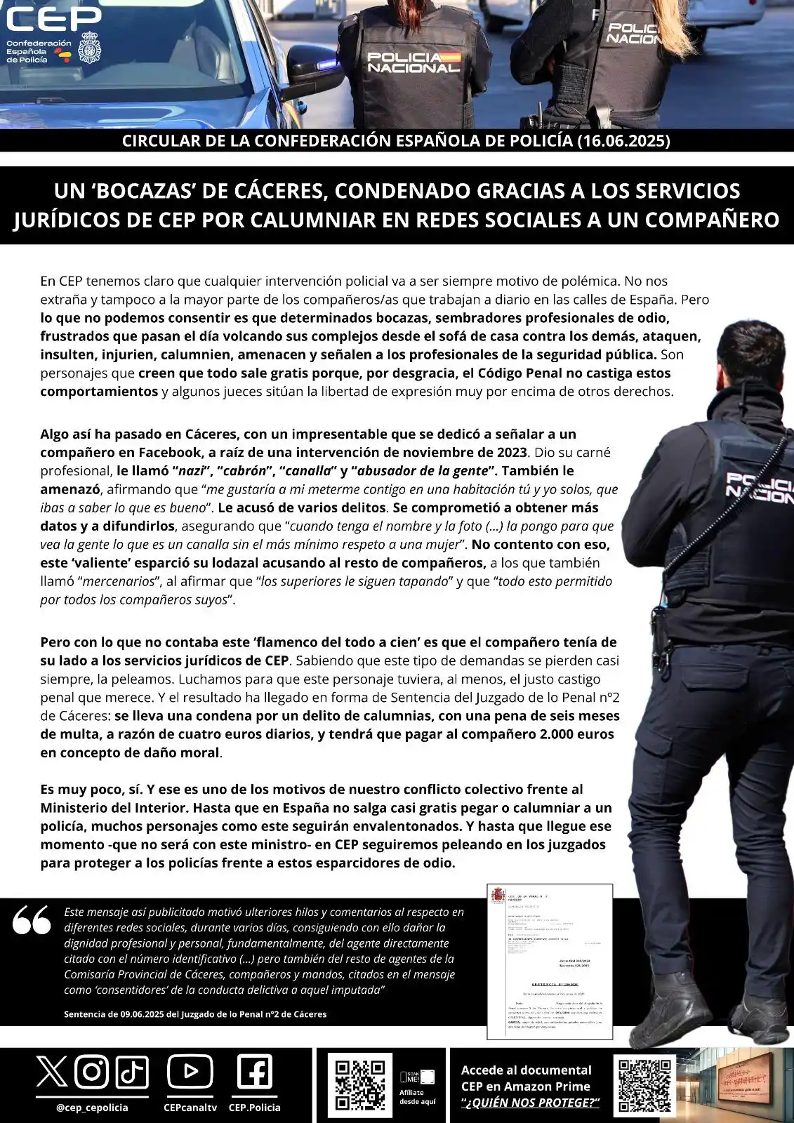 Image from InfoCEP: ⚖️ Desde el sofá de casa es fácil dedicarse a esparcir odio y basura c...