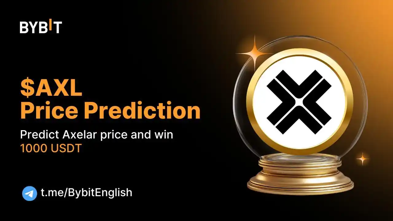 Image from Bybit Announcements: 🔥 *$AXL Prediction Draw: Predict and Win 1000 $USDT!* 📅 Event peri...