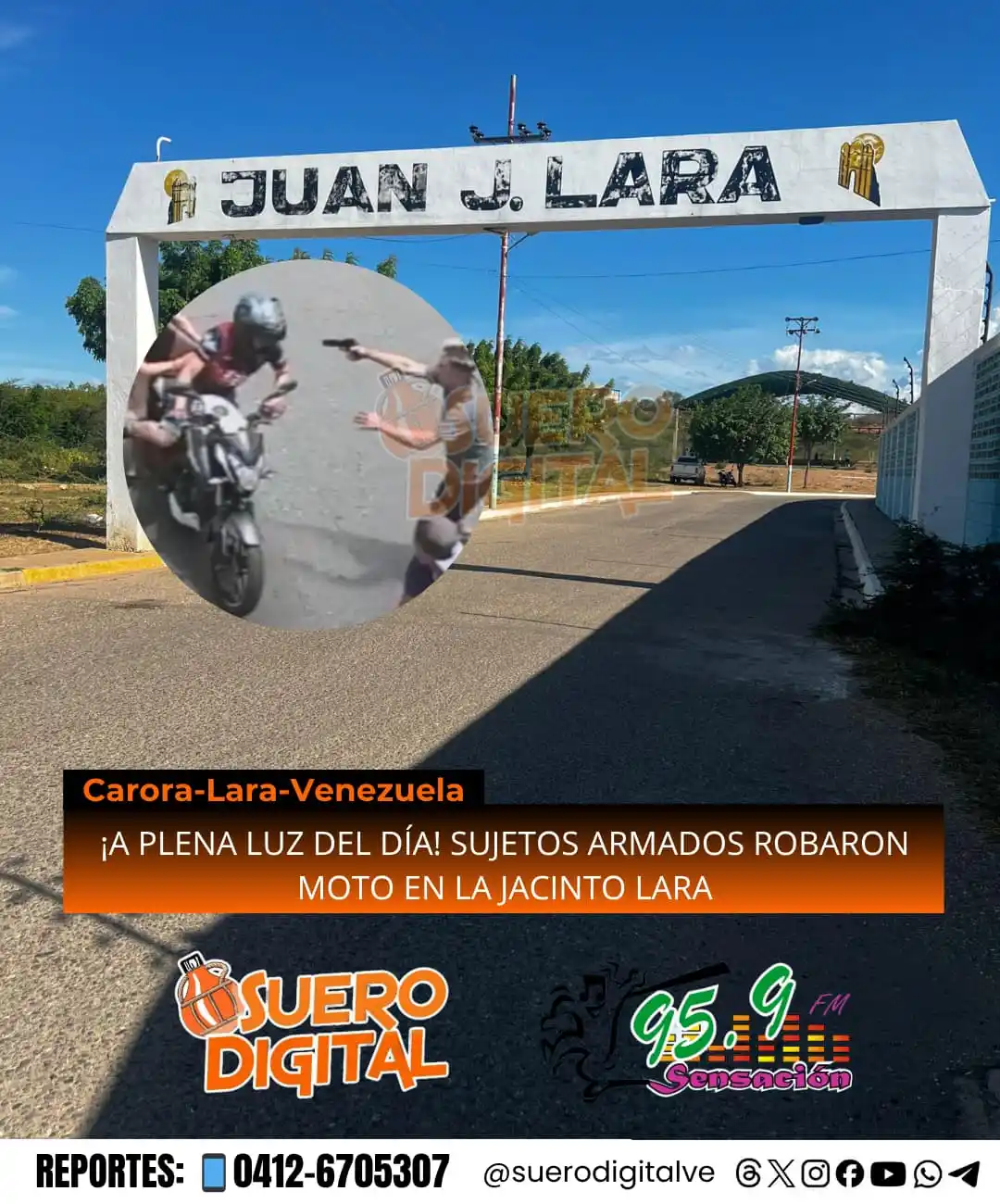Image from Suero Digital: 👁️‍🗨️◌⑅⃝📢 ENTERATE   *¡A PLENA LUZ DEL DÍA! SUJETOS ARMADOS ROBARON...