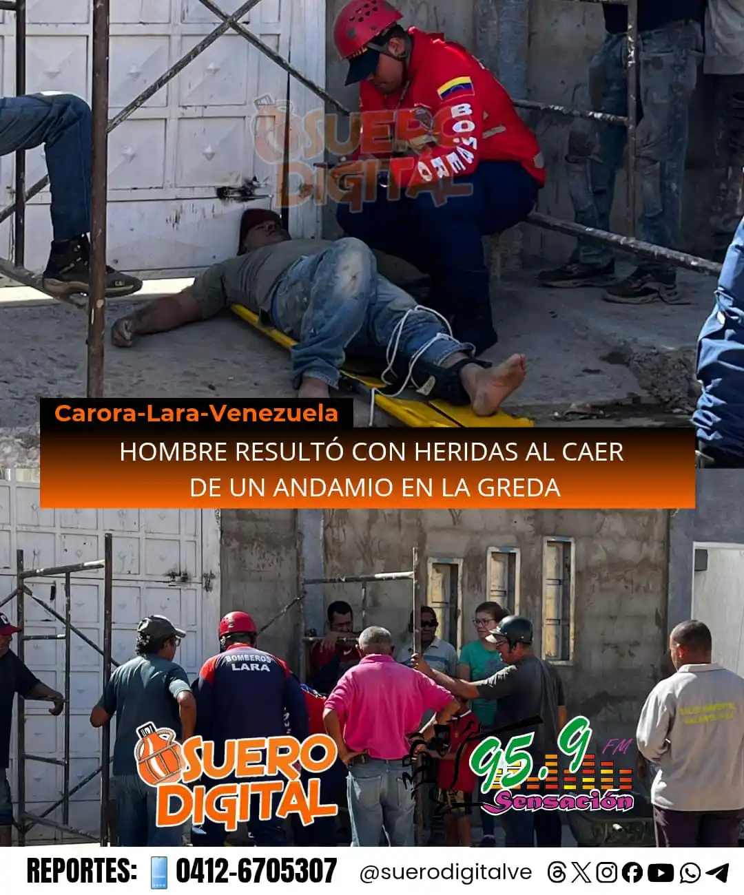 Image from Suero Digital: 👁️‍🗨️◌⑅⃝📢 ENTERATE   *HOMBRE RESULTÓ CON HERIDAS AL CAER DE UN ANDA...