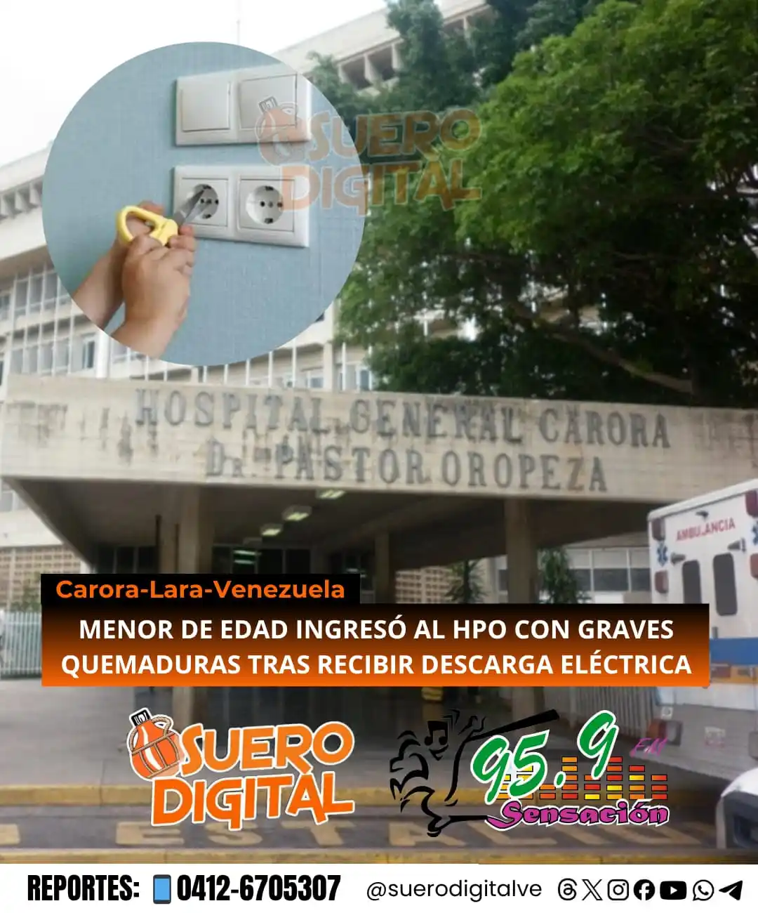 Image from Suero Digital: 👁️‍🗨️◌⑅⃝📢 ENTERATE   *MENOR DE EDAD INGRESÓ AL HPO CON GRAVES QUEMA...