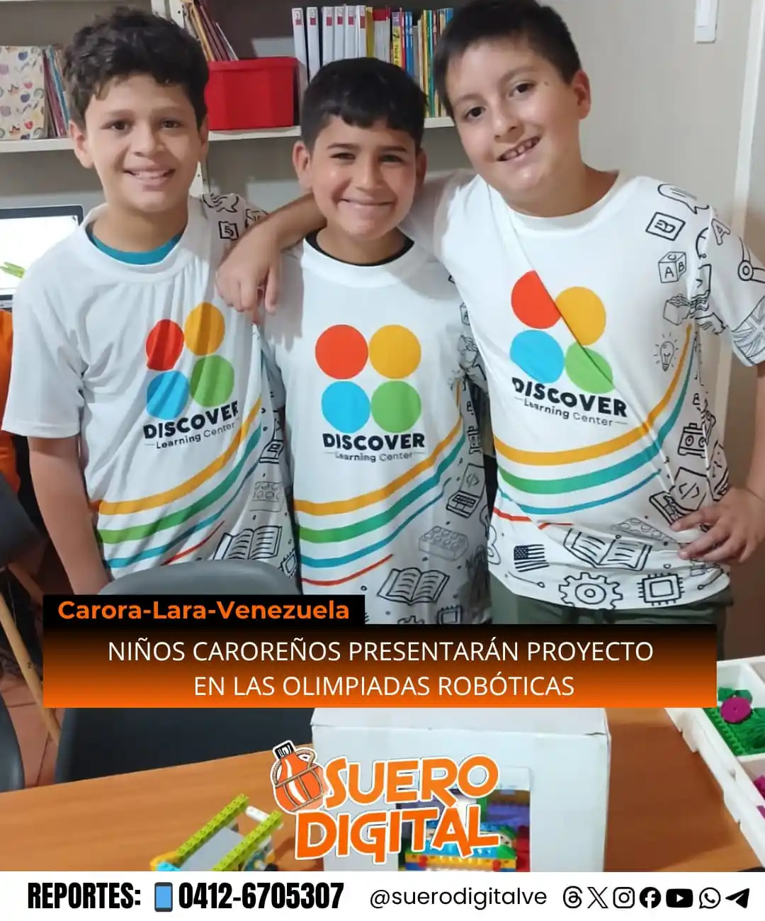 Image from Suero Digital: 👁️‍🗨️◌⑅⃝📢 ENTERATE   *NIÑOS CAROREÑOS PRESENTARÁN PROYECTO EN LAS O...