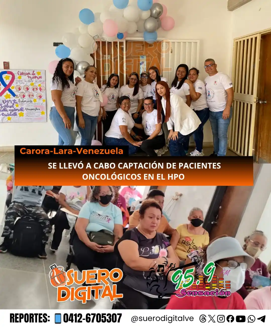 Image from Suero Digital: 👁️‍🗨️◌⑅⃝📢 ENTERATE   *SE LLEVÓ A CABO CAPTACIÓN DE PACIENTES ONCOLÓ...