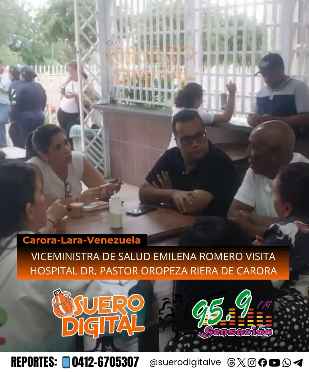Image from Suero Digital: 👁️‍🗨️◌⑅⃝📢 ENTERATE   *VICEMINISTRA DE SALUD EMILENA ROMERO VISITA H...