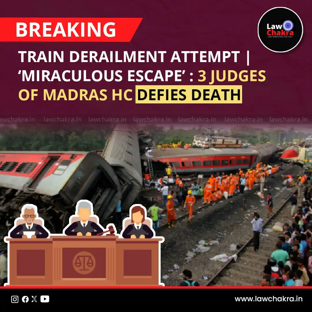 Image from LawChakra: In a shocking incident, three judges of the Madras High Court had a mi...