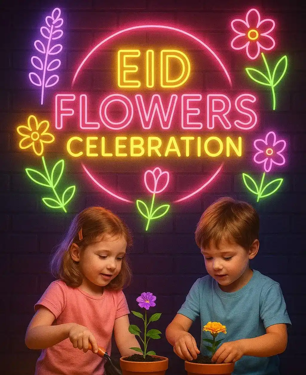 Image from VisitQatar: Join us for a vibrant Eid Flowers Celebration featuring kids crafts, p...