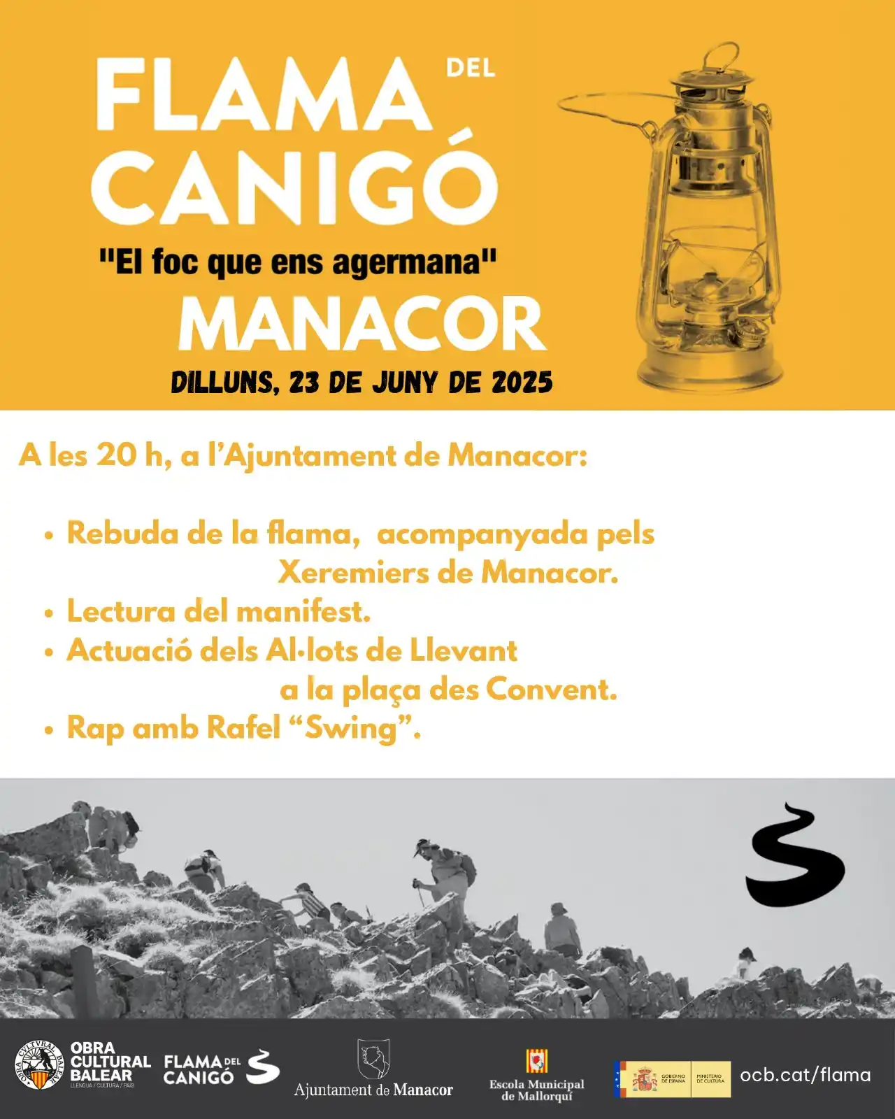 Image from Ajuntament de Manacor : 🔥 La Flama del Canigó arriba a Manacor! 📅 Dilluns, 23 de juny de 202...