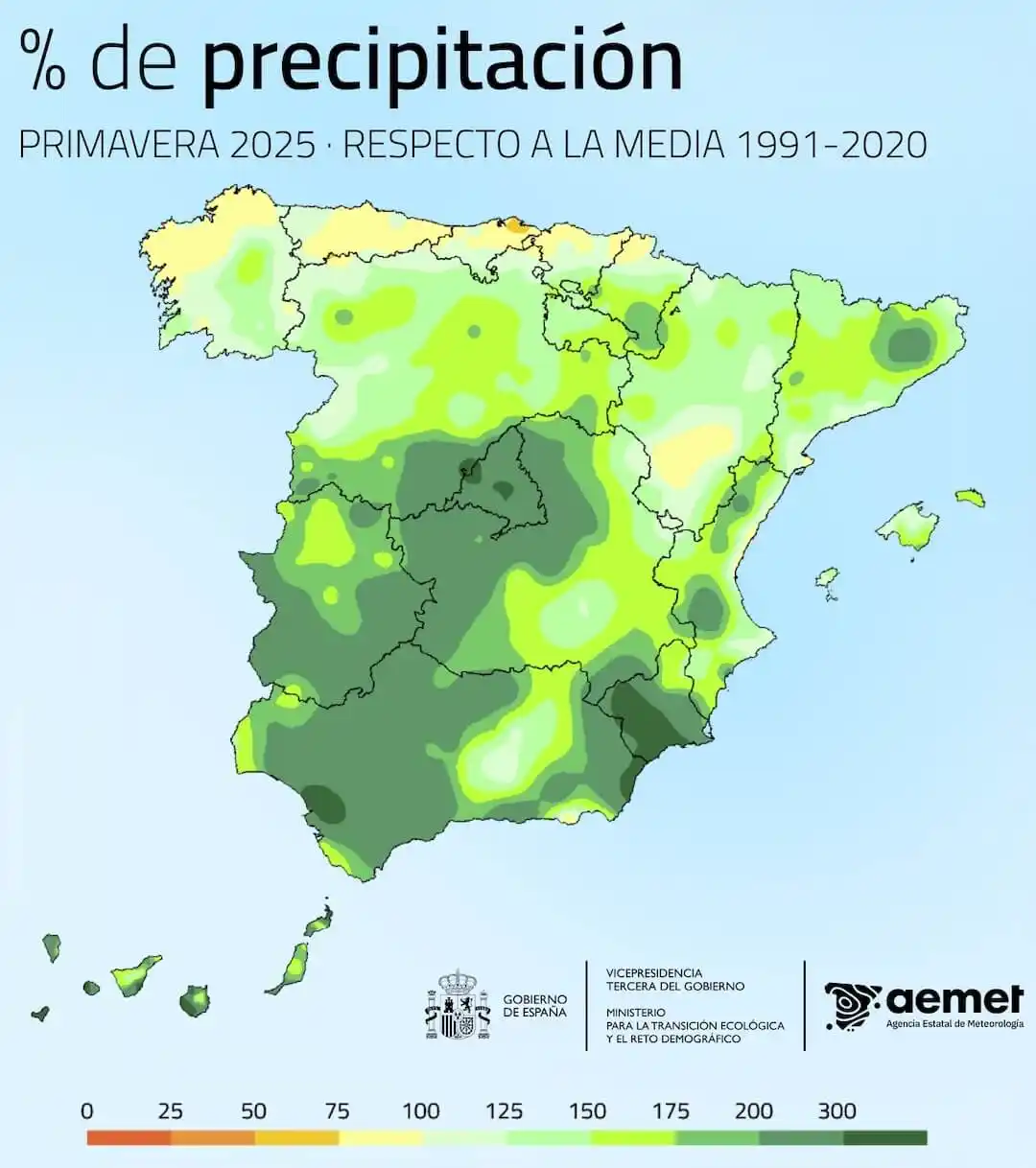 Image from ACCIÓN CONCIENCIAR CANARIAS: LA QUINTA PRIMAVERA MÁS LLUVIOSA EN 64 AÑOS Y tres de las cinco prima...