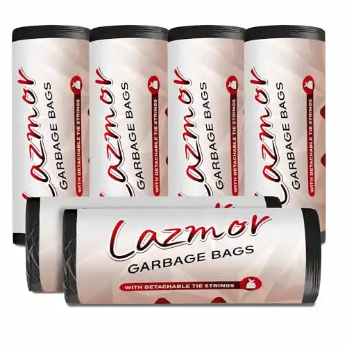 Image from CouponClip {Deals & Offers}: Lazmor Premium Biodegradable Garbage Bags | Medium | 180 Count | 19x21...