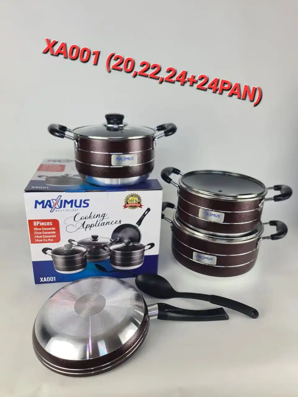 Image from De-Zion Fashion & Accessories Home: Maximus non stick pot 20cm,22xm,24cm and frypan 24 45,500...