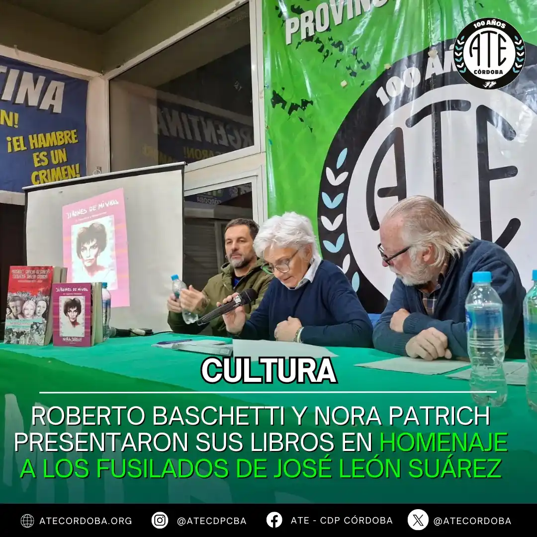 Image from ATE CÓRDOBA OFICIAL: 📚🔥 Memoria viva, lucha presente Ayer por la tarde compartimos un em...