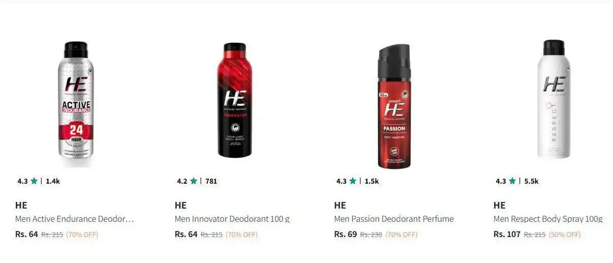Image from CouponClip {Deals & Offers}: Myntra Loot : Upto 75% Off On Branded Deodrants & Shower Gels.  HE : h...