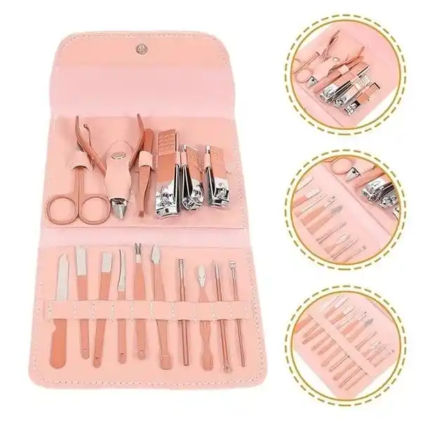 Image from 99Wholesale: *🥰 NEW ARRIVAL 🥰* *16-in-1 Professional Manicure Pedicure Grooming K...