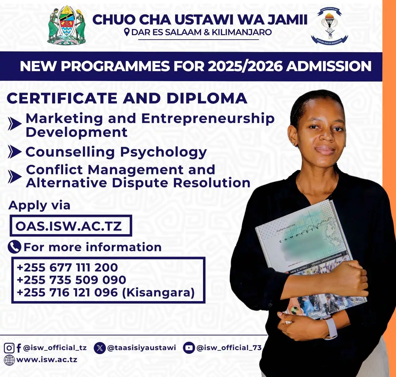 Chuo cha Ustawi wa Jamii (ISW) post