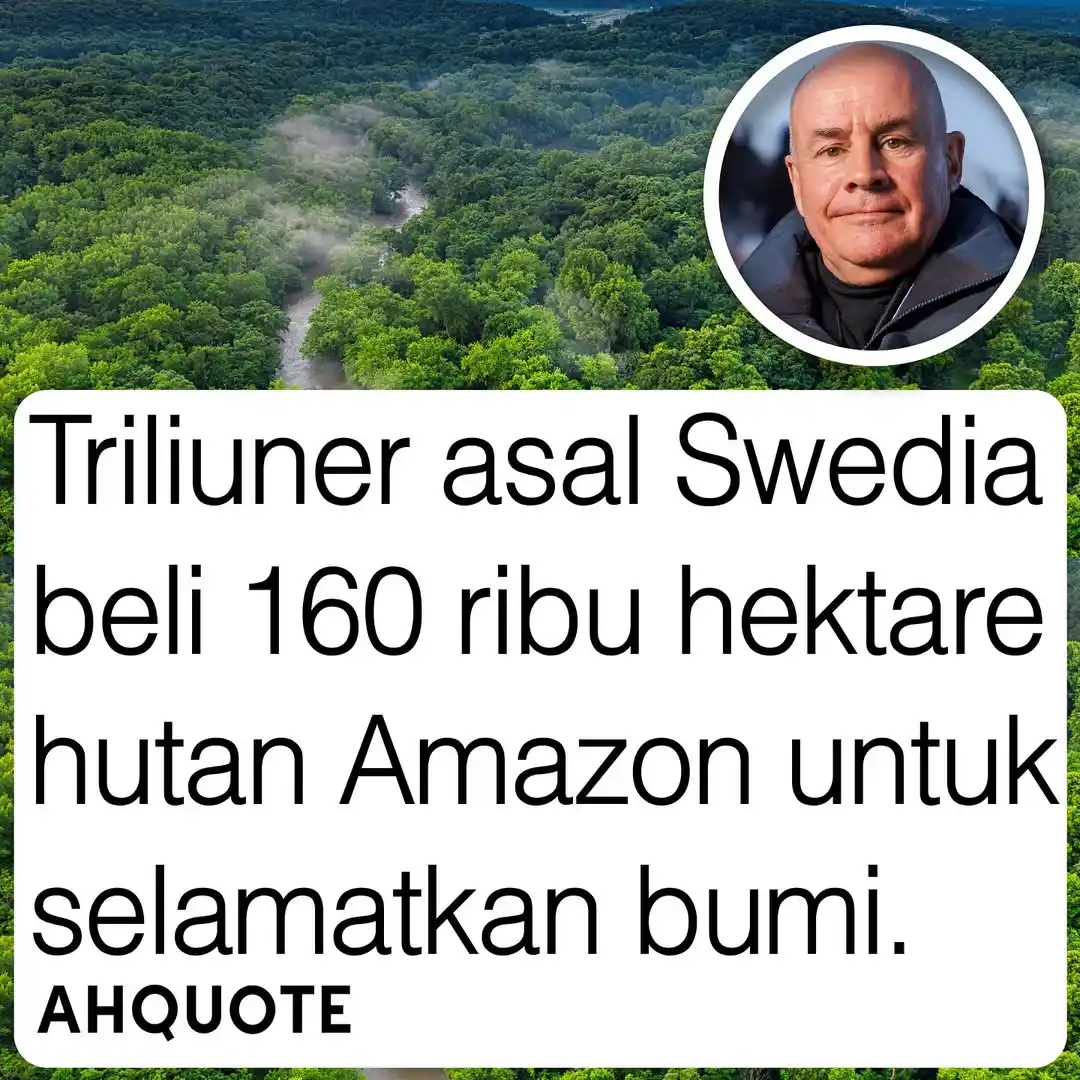 Image from AHQUOTE: Pada tahun 2005, Johan Eliasch, seorang triliuner Swedia-Inggris, mena...