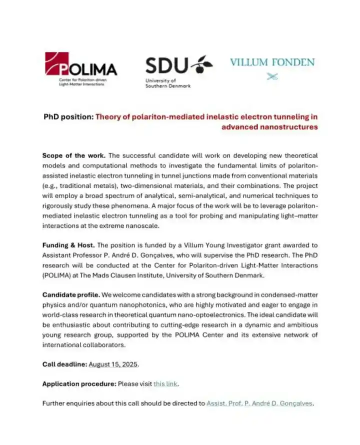 Image from World Scholarship Opportunities: *PhD opportunity* For more details, please refer to the attached docum...