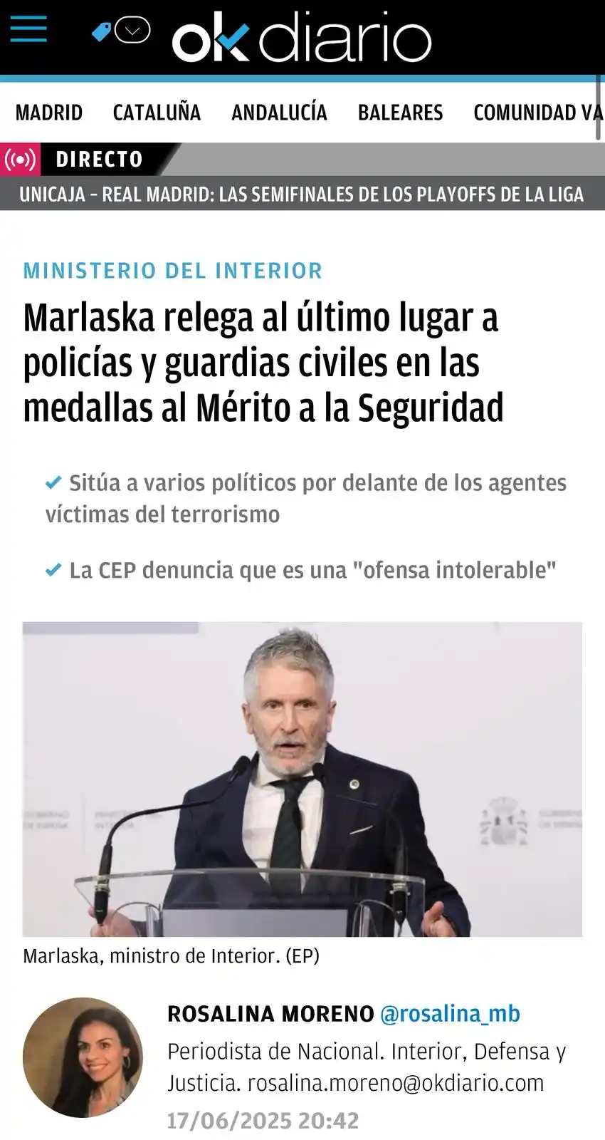 Image from InfoCEP: 🤬 Por si no había polémica con las condecoraciones de siempre, las qu...