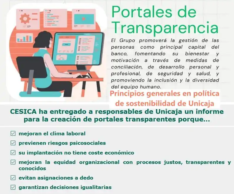 Image from CESICA Unicaja: 📣 *PORTALES DE TRANSPARENCIA YA: una urgencia, no una opción* *¿Por ...