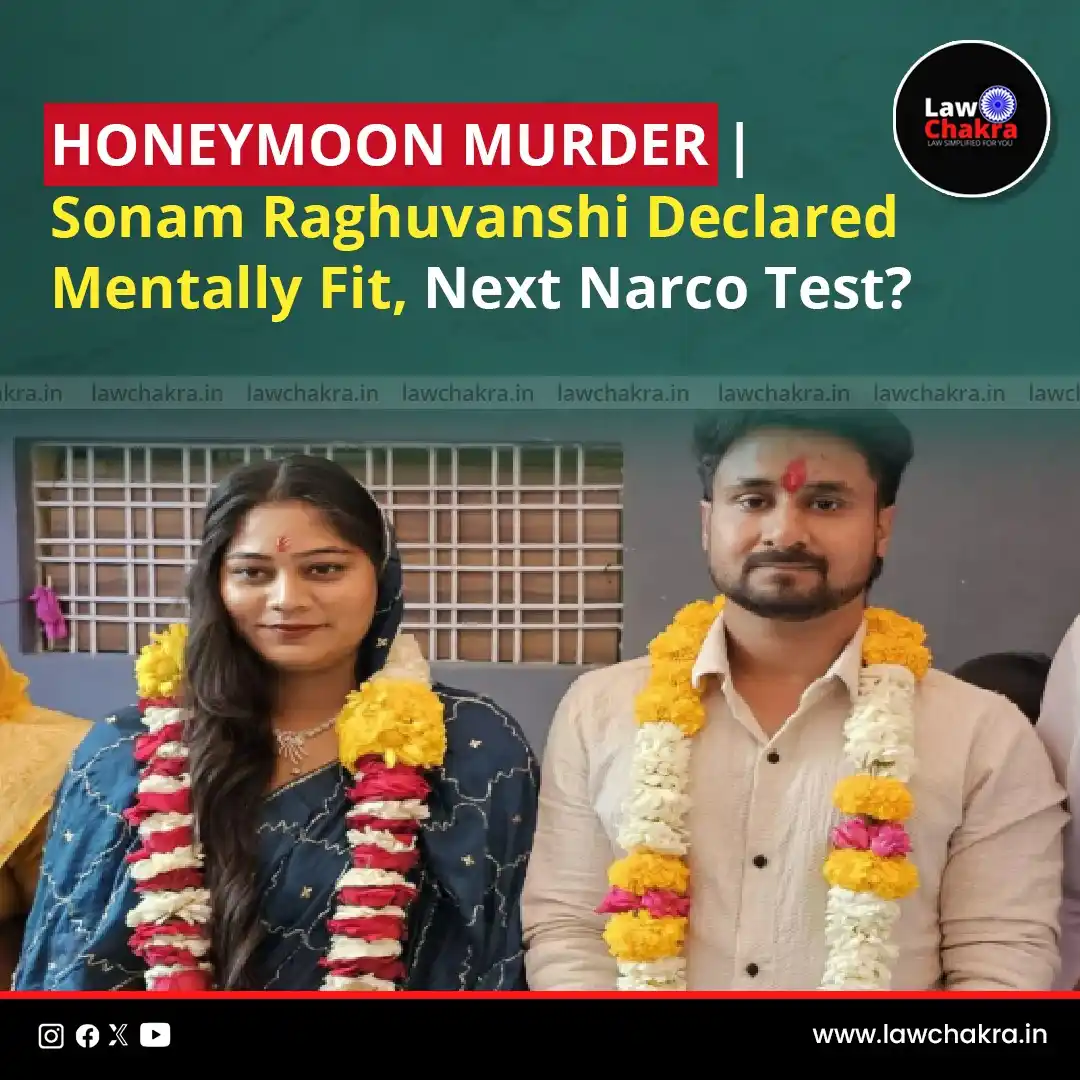 Image from LawChakra: Sonam Raghuvanshi, accused of killing her husband Raja during their ho...