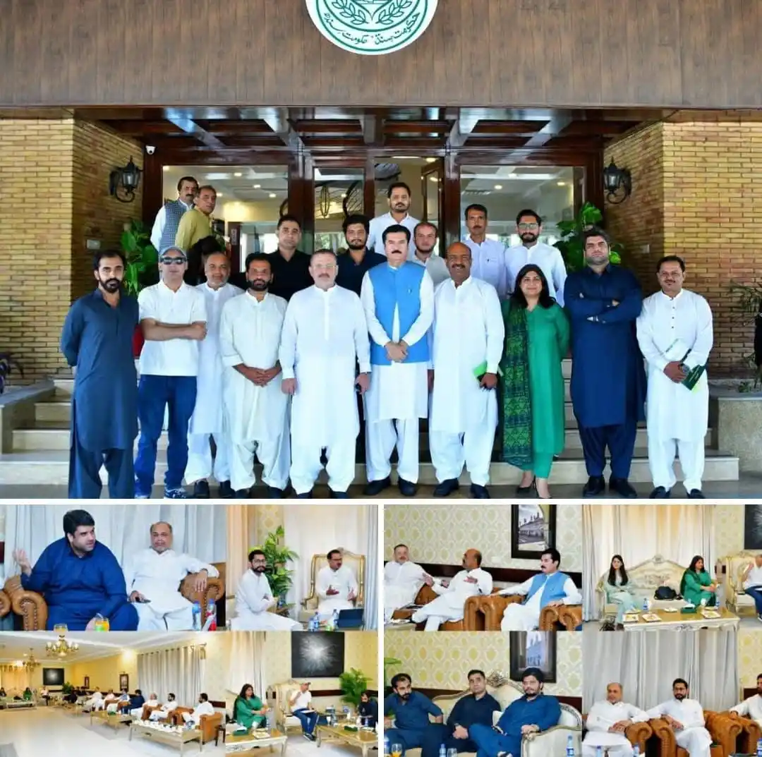 Image from Pakistan Peoples Party Digital: The central meeting of the Pakistan Peoples Party (PPP) digital team h...